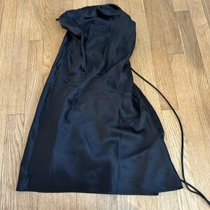Meshki black slip dress